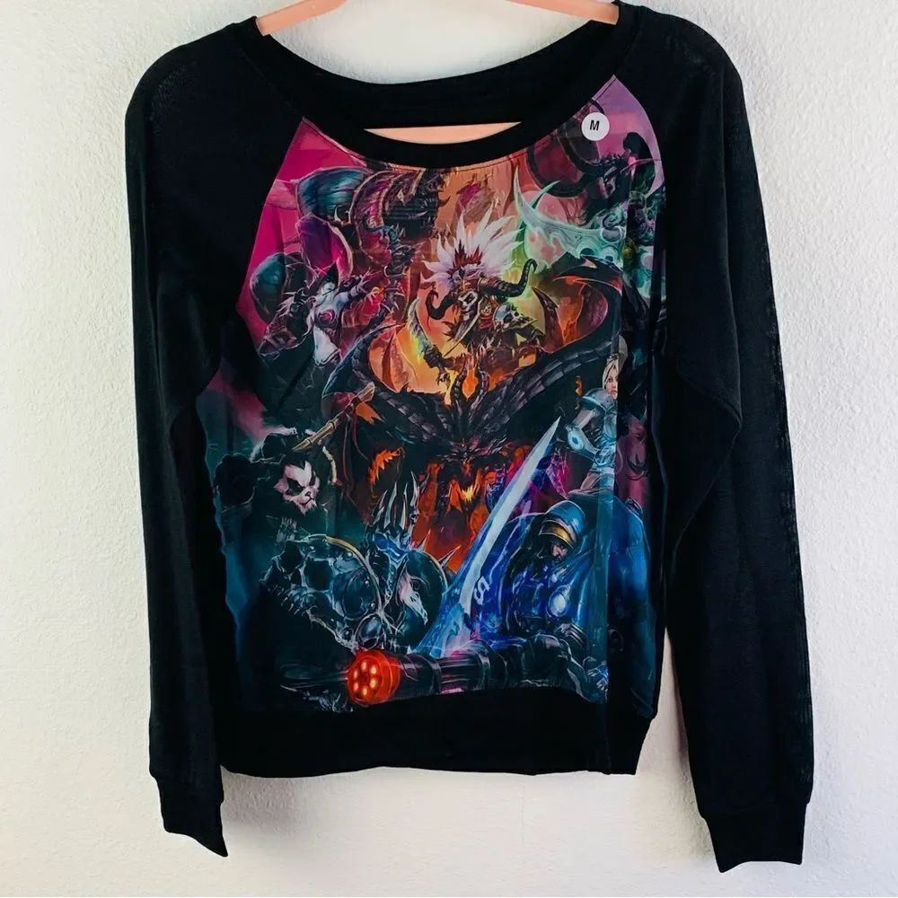 Welovefine Heroes of the Storm Sheer Front Long Sleeve Tee